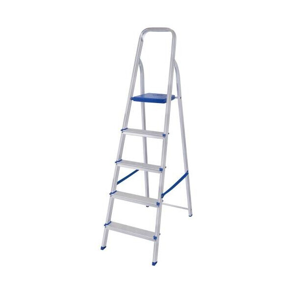 Escada Alumínio 5 Degraus Doméstica 154cm - Mor