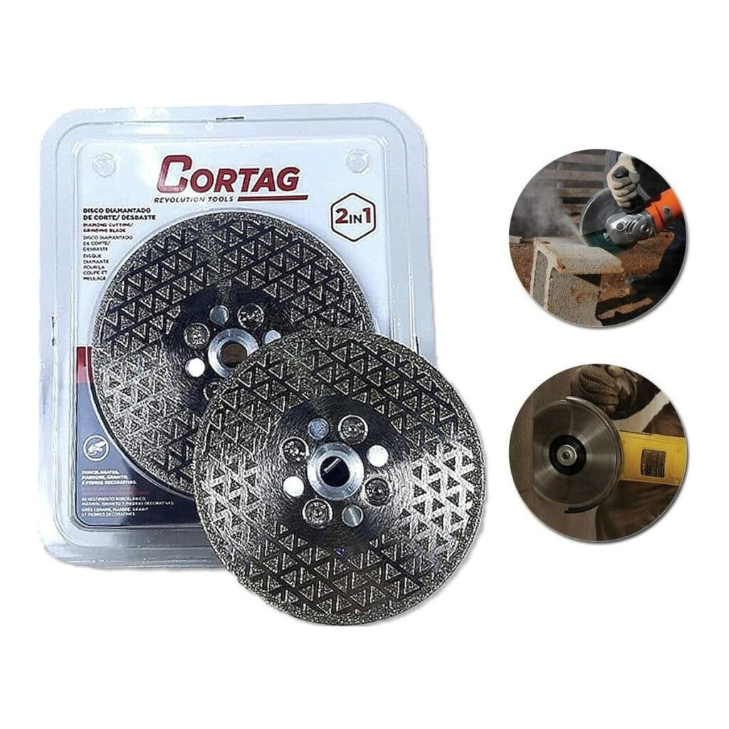 Disco Corte Desbaste Diamantada 115mm Rosca