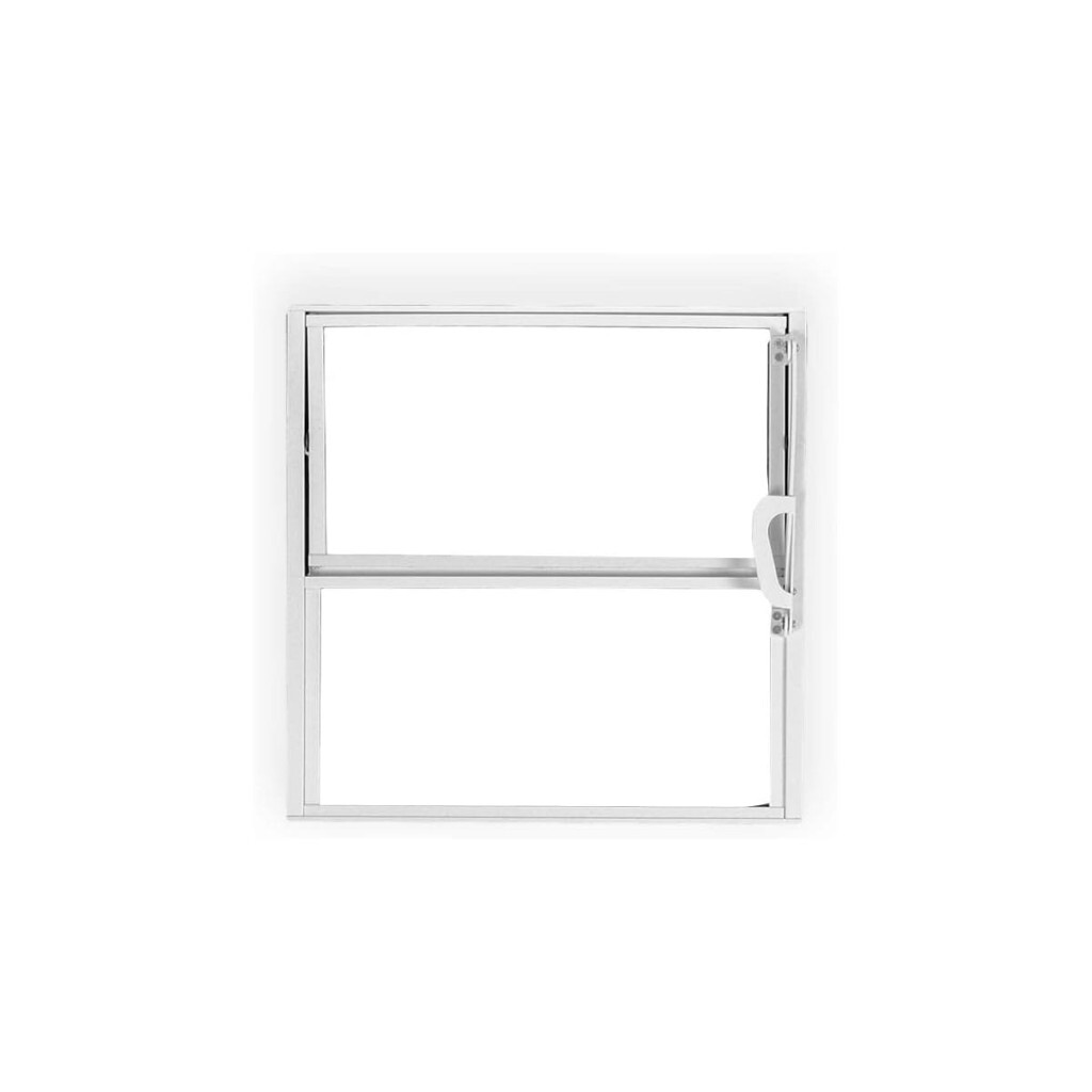 Janela Basculante de Alumínio 2 Seções Mgm Soft 40x40cm Branco Janela Basculante de Alumínio 2 Seções Soft 40x40cm Branco Mgm