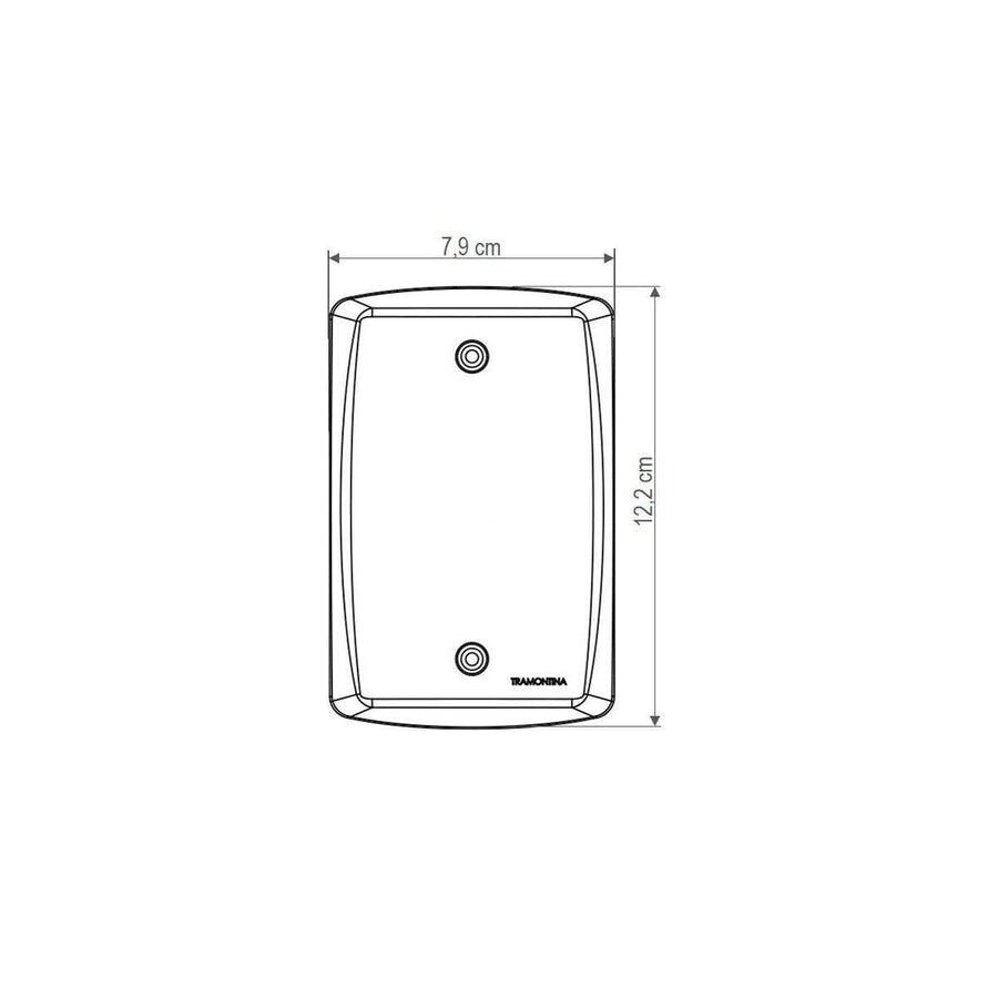 Conjunto 4 X 2 com 1 Interruptor Simples 10a 250v e 1 Tomada 2p+t 20a 250v Lux2 Branco - Tramontina