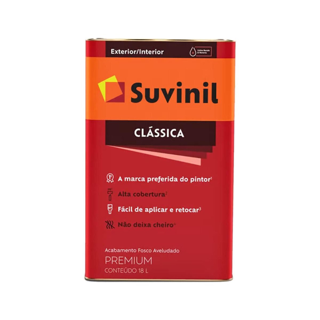 Tinta Suvinil para Parede Latex Pva Classica 18l - Branco Neve - 53362346