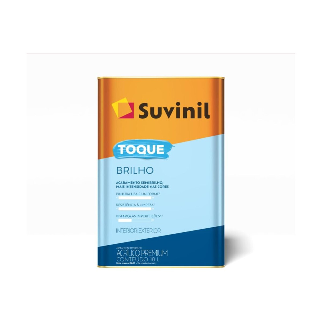 Tinta Suvinil Toque Brilho Branco Neve – Acabamento Sofisticado e Alta Luminosidade