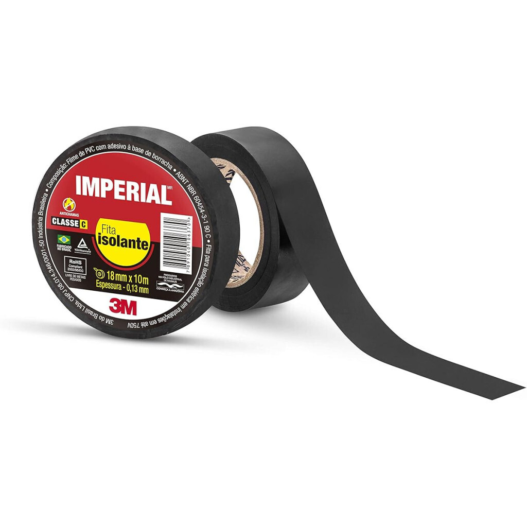 3m, Fita Isolante Imperial Slim - 18mm X 10m