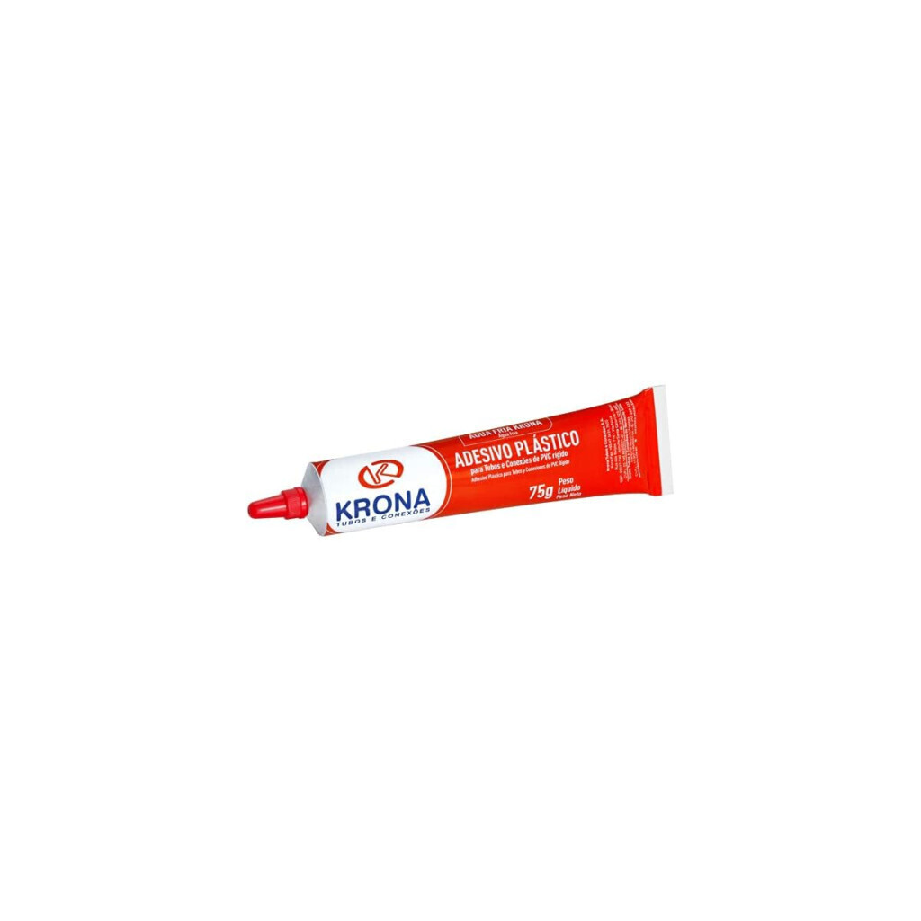 Adesivo Cola Pvc 30x75g, Krona 407078, Branco