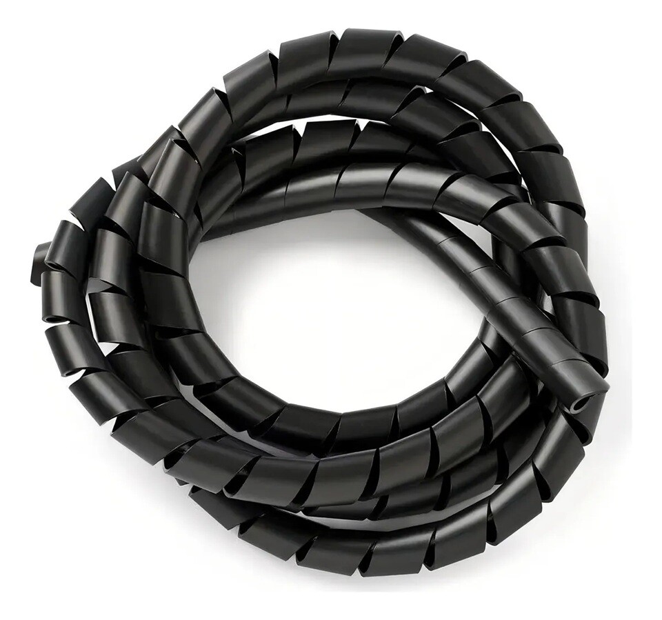 Tubo Espiral 1/2 Preto - 1m