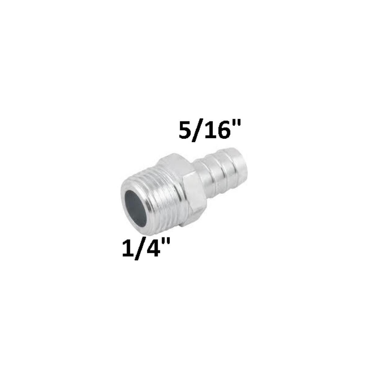 Espigão Macho Rosca 1/4 Npt X Espiga 5/16 Latão Modelo 954