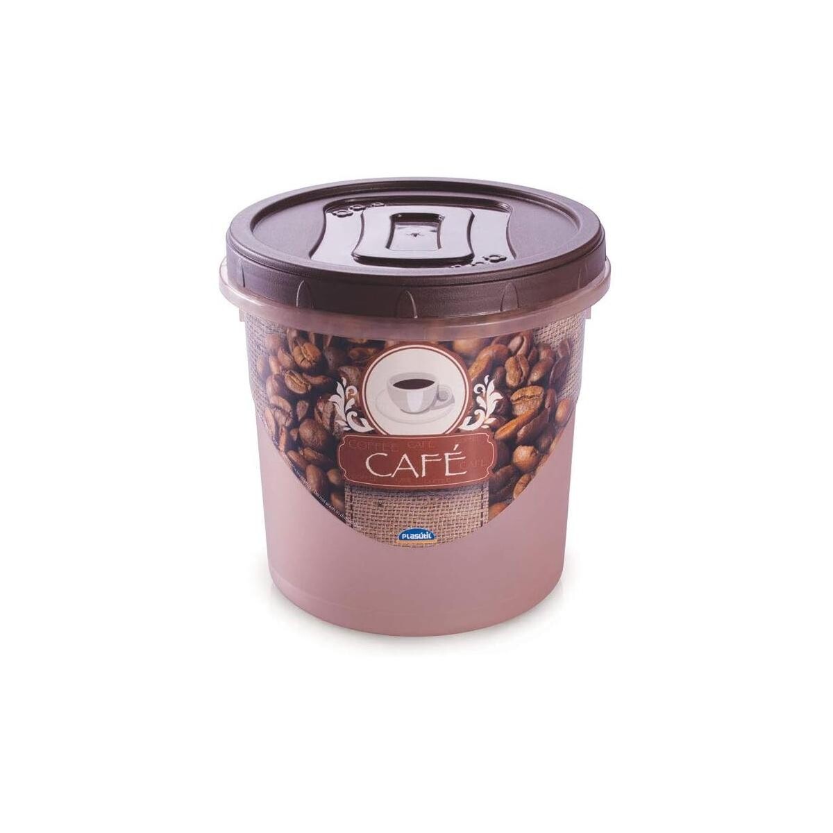 Conjunto 2 Potes de Rosca Café e Açúcar 1,8 Litros Plasutil