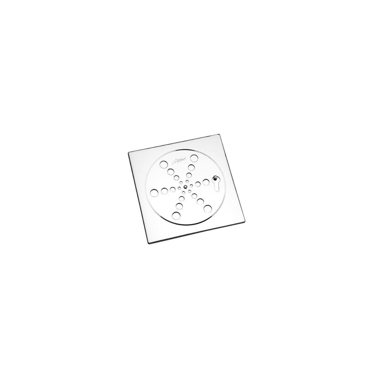 Grelha Inox Quadrada 10x10cm com Fecho Meber Anti-odor