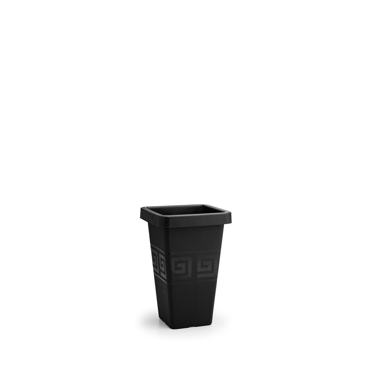 Vaso Grego Quadrado Decorjardim 7 Litros Preto Durável