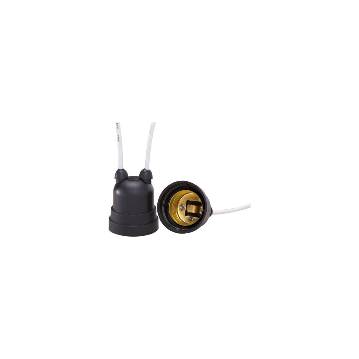 Suporte para Lâmpada Pendente Radial com Rabicho Preto