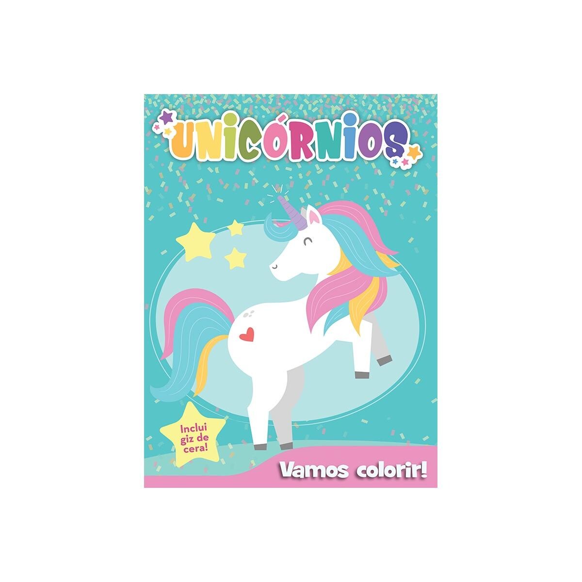 Livro Colorir Unicórnios Dcl - Vamos Colorir - Infantil Criativo