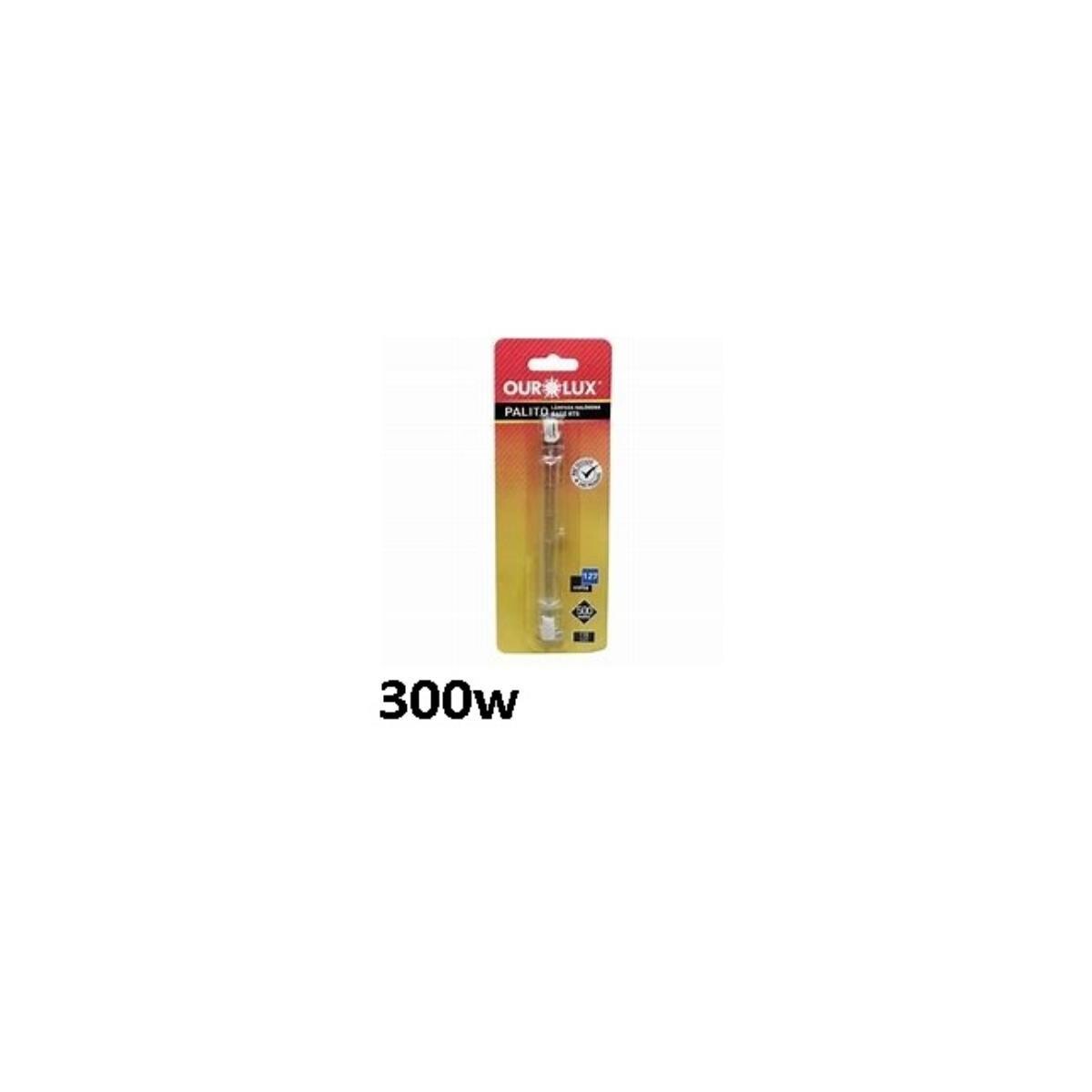 Lâmpada Halógena Palito Ourolux 300w R7s - Alto Brilho e Durabilidade