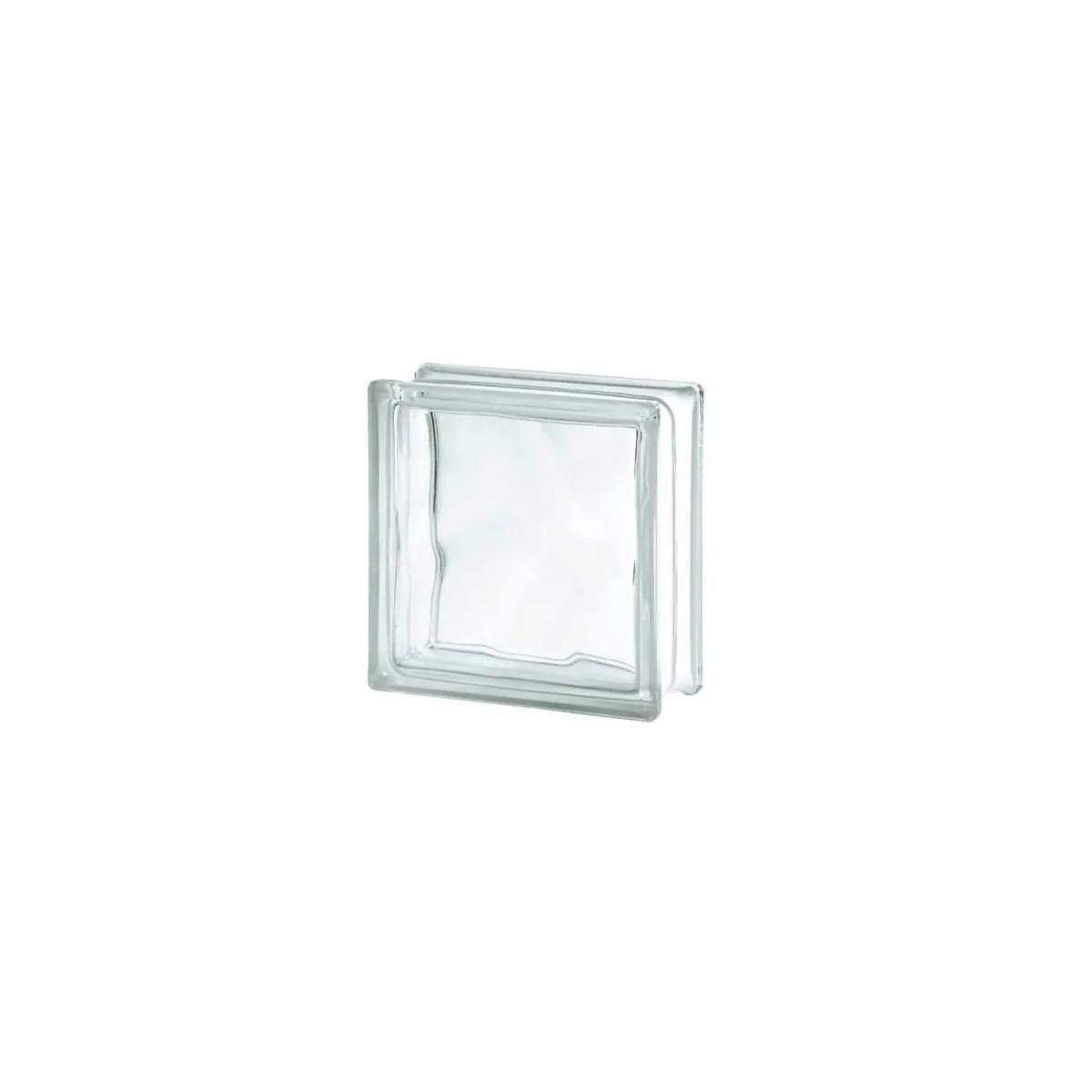 Tijolo de Vidro Incolor 19x19x8cm | Bloco Decorativo