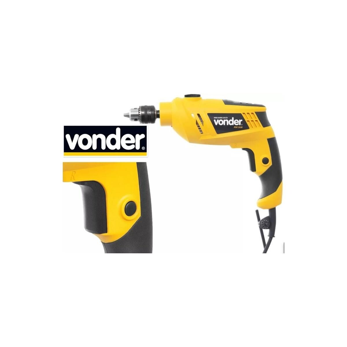 Furadeira Impacto 3/8 Fiv510 220v Vonder 600151002