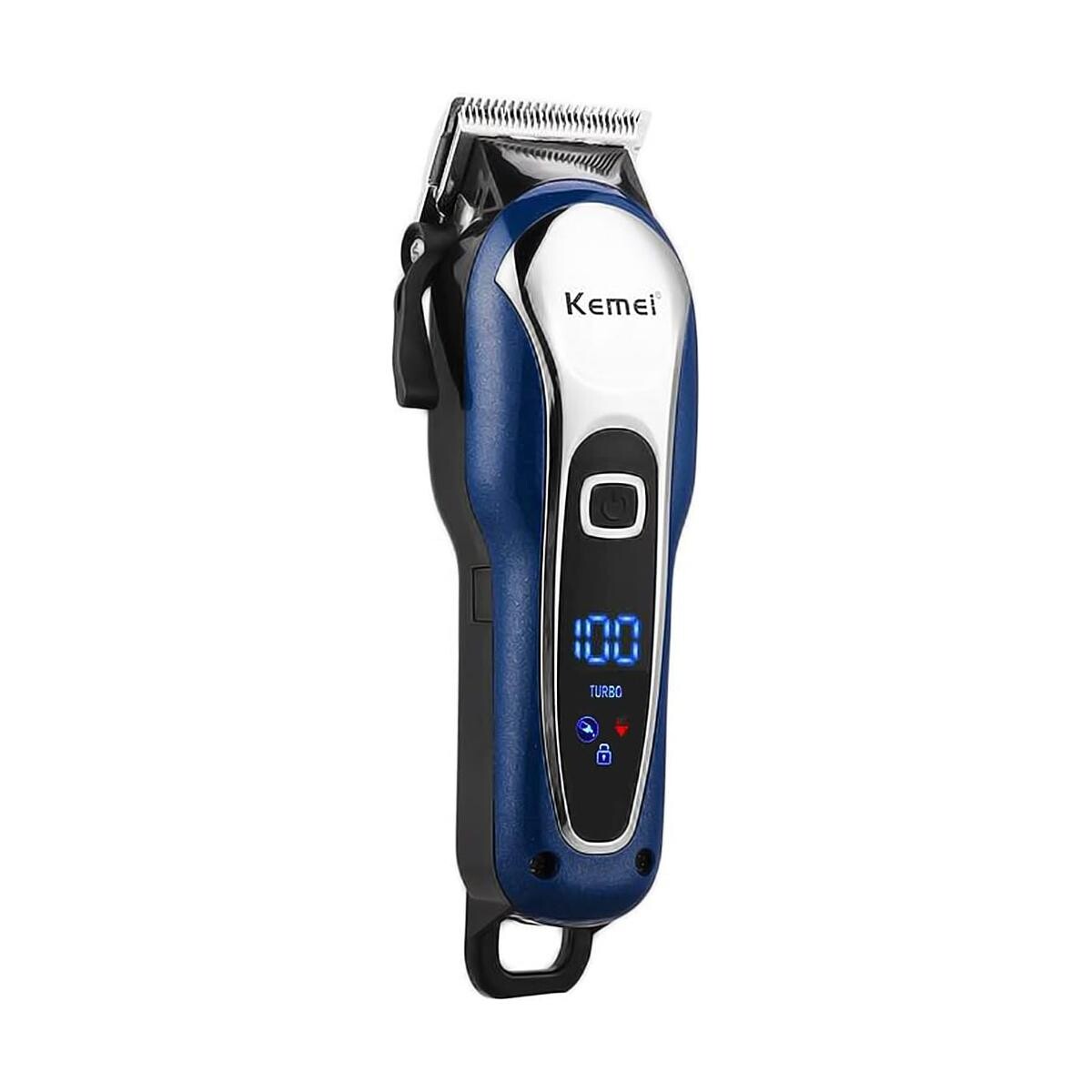 Máquina de Cortar Cabelo Kemei Profissional Sem Fio Bivolt Recarregável