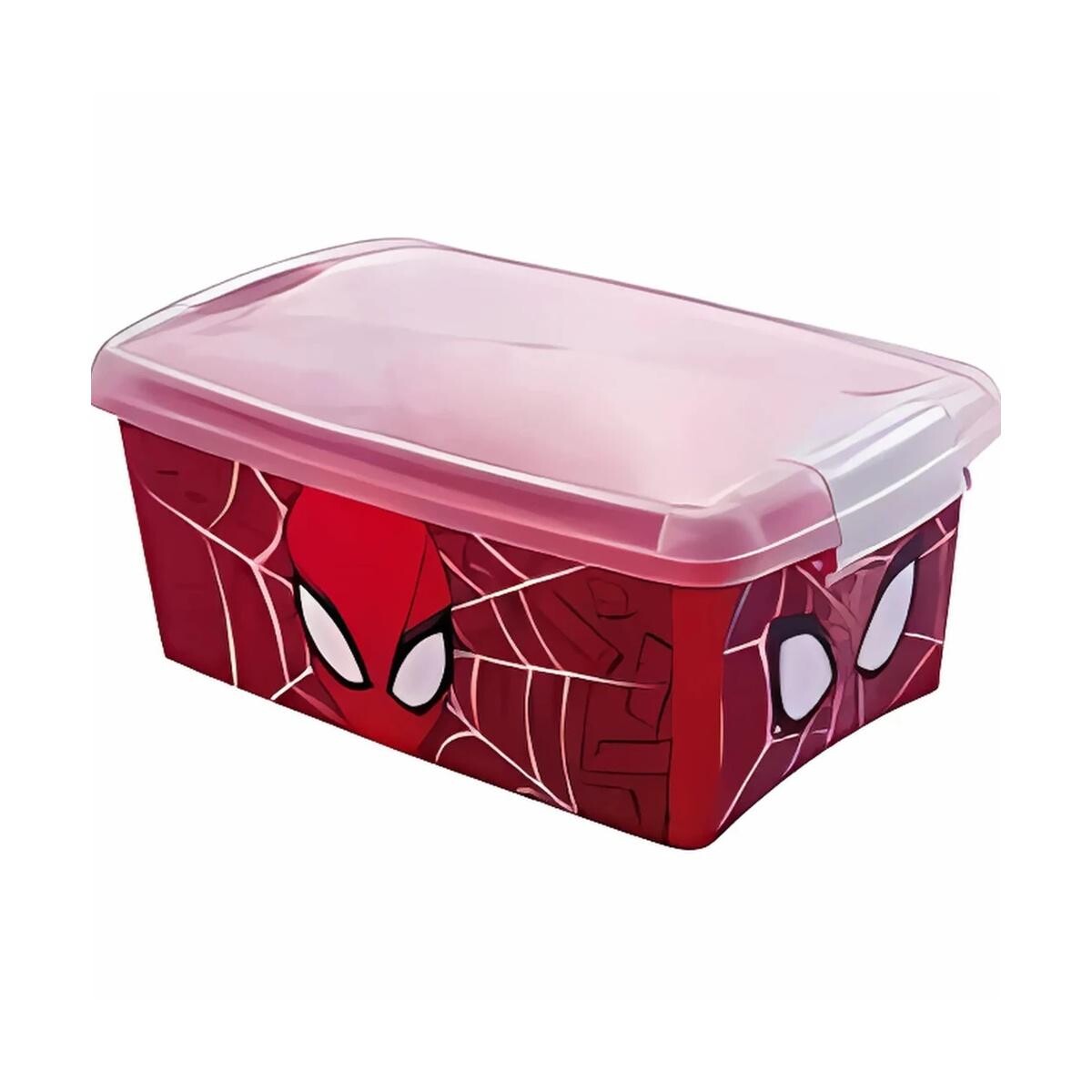 Caixa Organizadora Homem-aranha com Trava Plástica 3,4l/4,2l