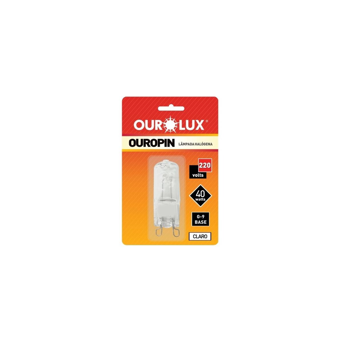 Lâmpada Halógena Ouropin G9 40w Ourolux - Qualidade e Durabilidade