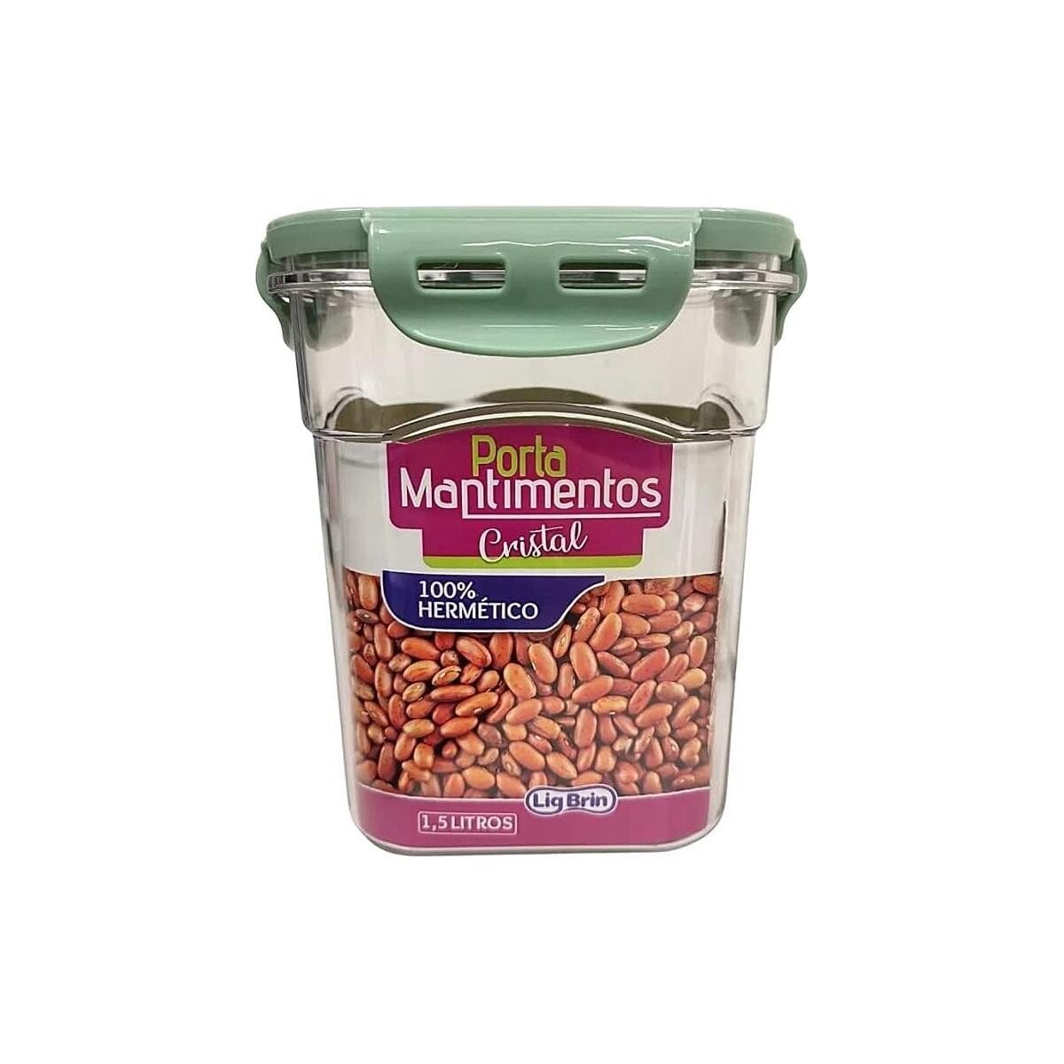 Porta Mantimentos Cristal Lig Brink 1,5l Transparente