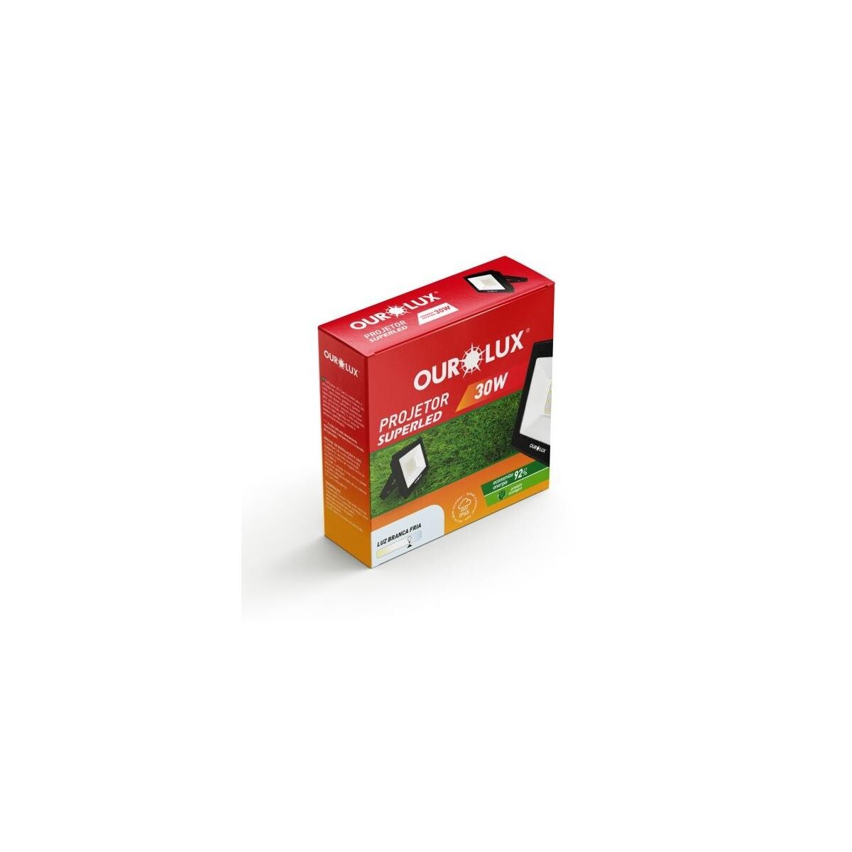 Refletor Led Slim 30w Bivolt 6500k Ourolux | Alta Durabilidade
