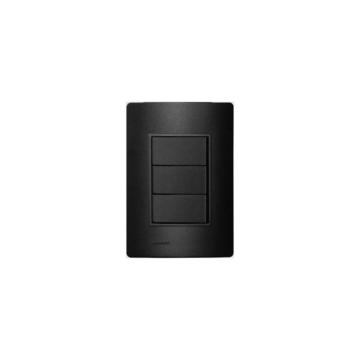3 Interruptores Simples Carbono - Revitá 5ta9 9445ca