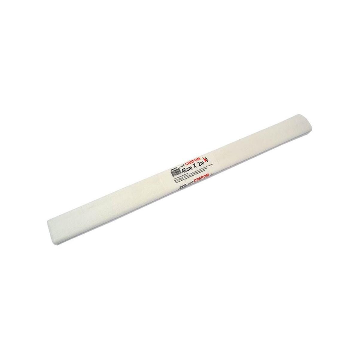Papel Crepom Branco Vmp 48x200cm para Artesanato