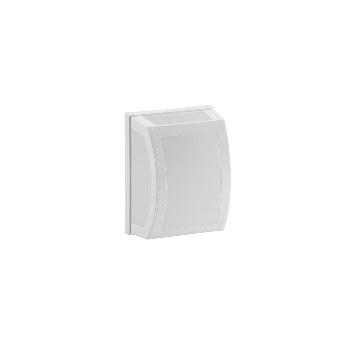 Arandela Oval E27 Dital Branca Leitosa - Uso Interno e Externo