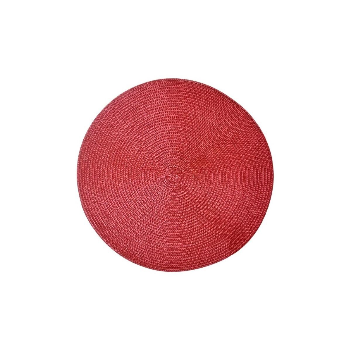 Jogo Americano Casaforte Requisite Redondo Bordô Textil