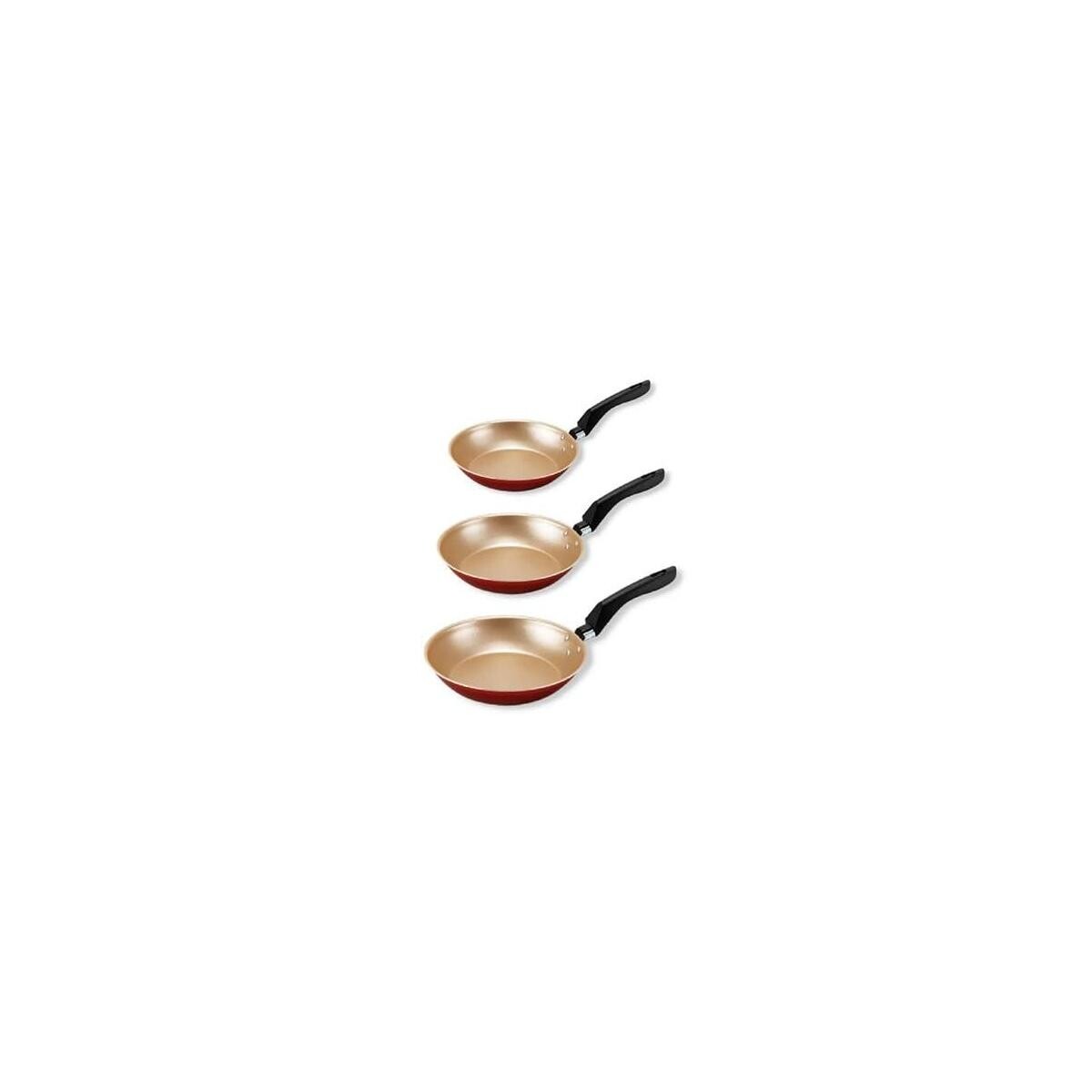 Kit de Frigideiras Panelux Cereja Francesa 16, 20, 24cm Bege