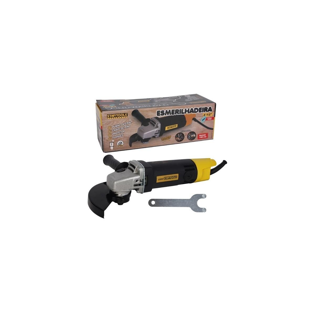 Esmerilhadeira 4 1/2" 220v 650w Startools - Potência e Durabilidade