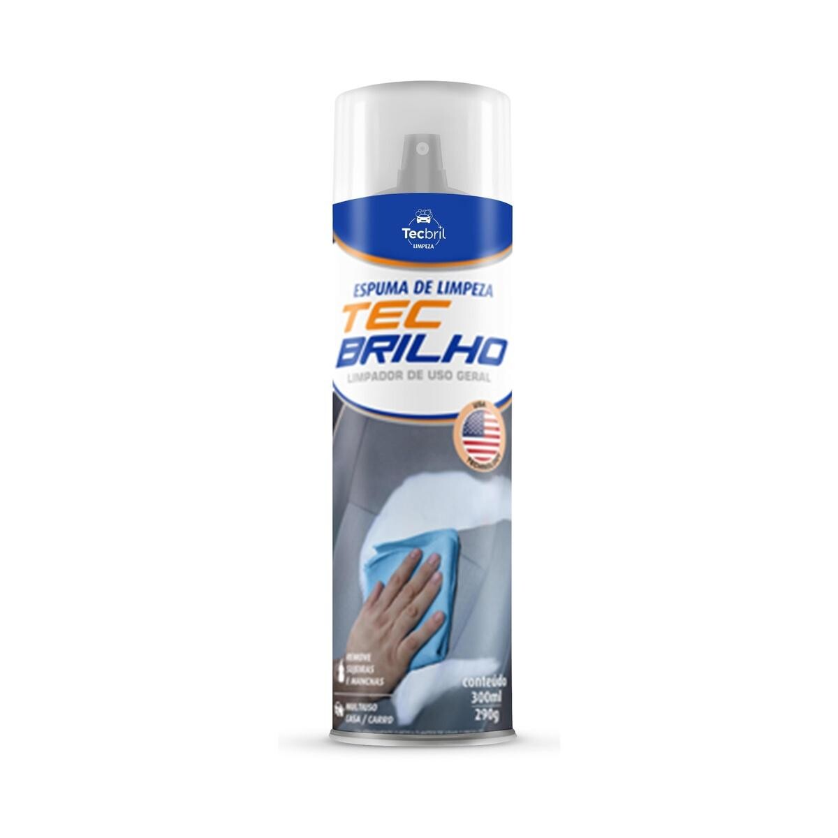Espuma Limpadora Spray Tecbril Multiuso Ação Profunda