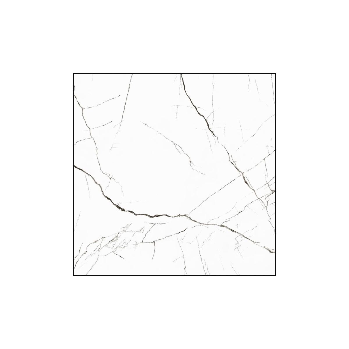 Porcelanato Damme Calacata Black 120x120 Polido Pr24145
