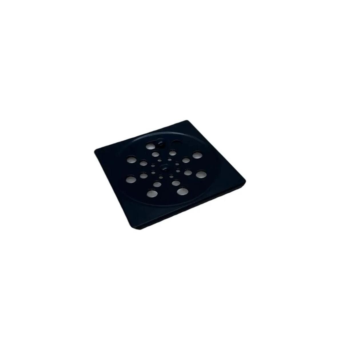 Grelha Inox Quadrada 10x10 Automática Rainha Square Preto Fosco