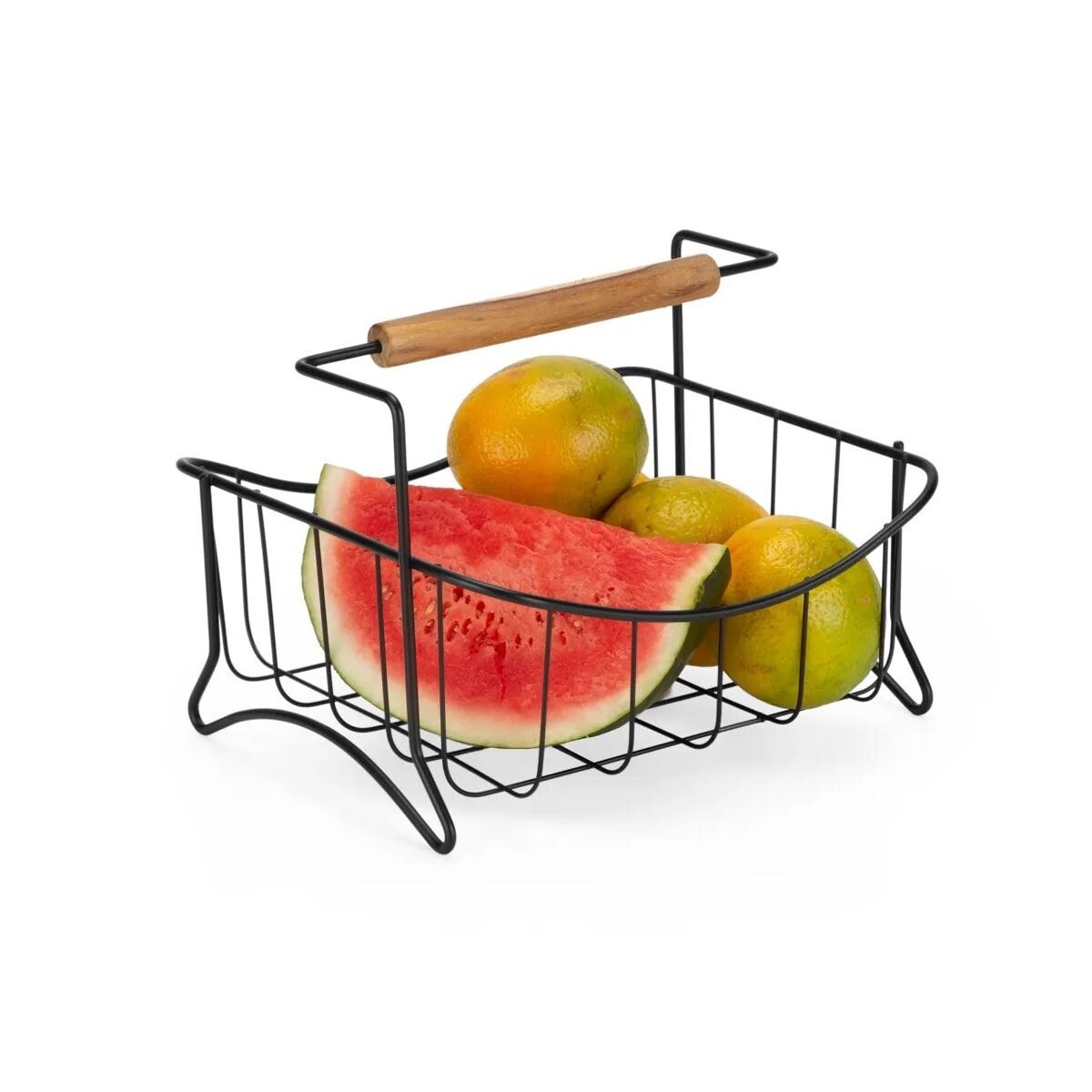 Fruteira de Mesa Aramada Black Eco Design - Estilo e Durabilidade