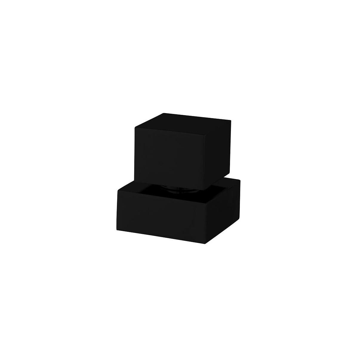 Acabamento Registro Rainha Square Luxo Preto Fosco ¼ e ½ Polegada