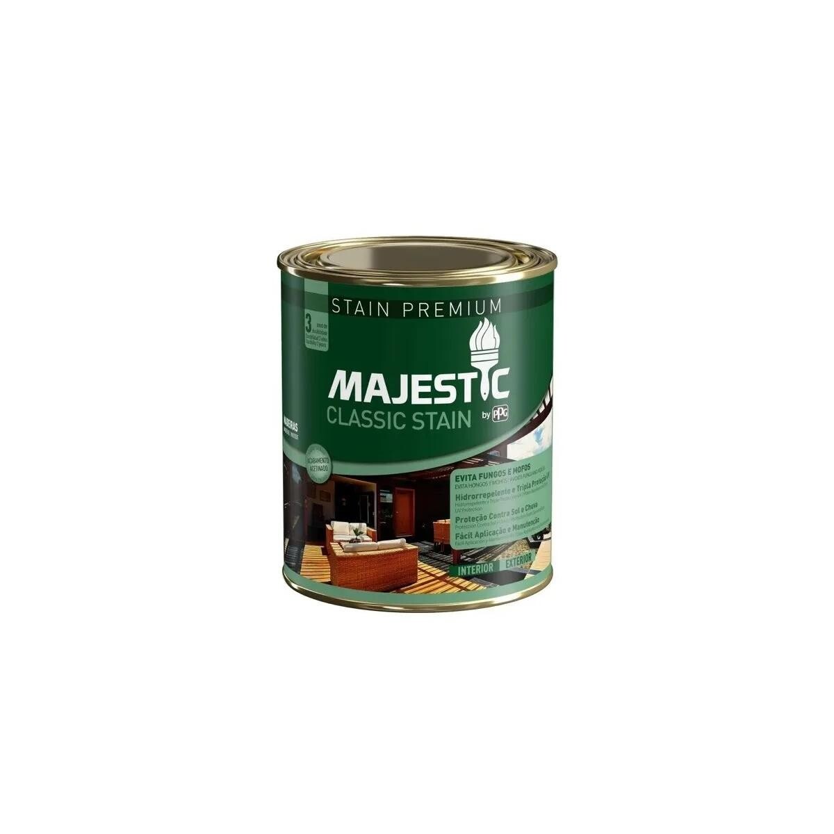 Stain Protetor de Madeira Majestic Classic Mogno 3,6l