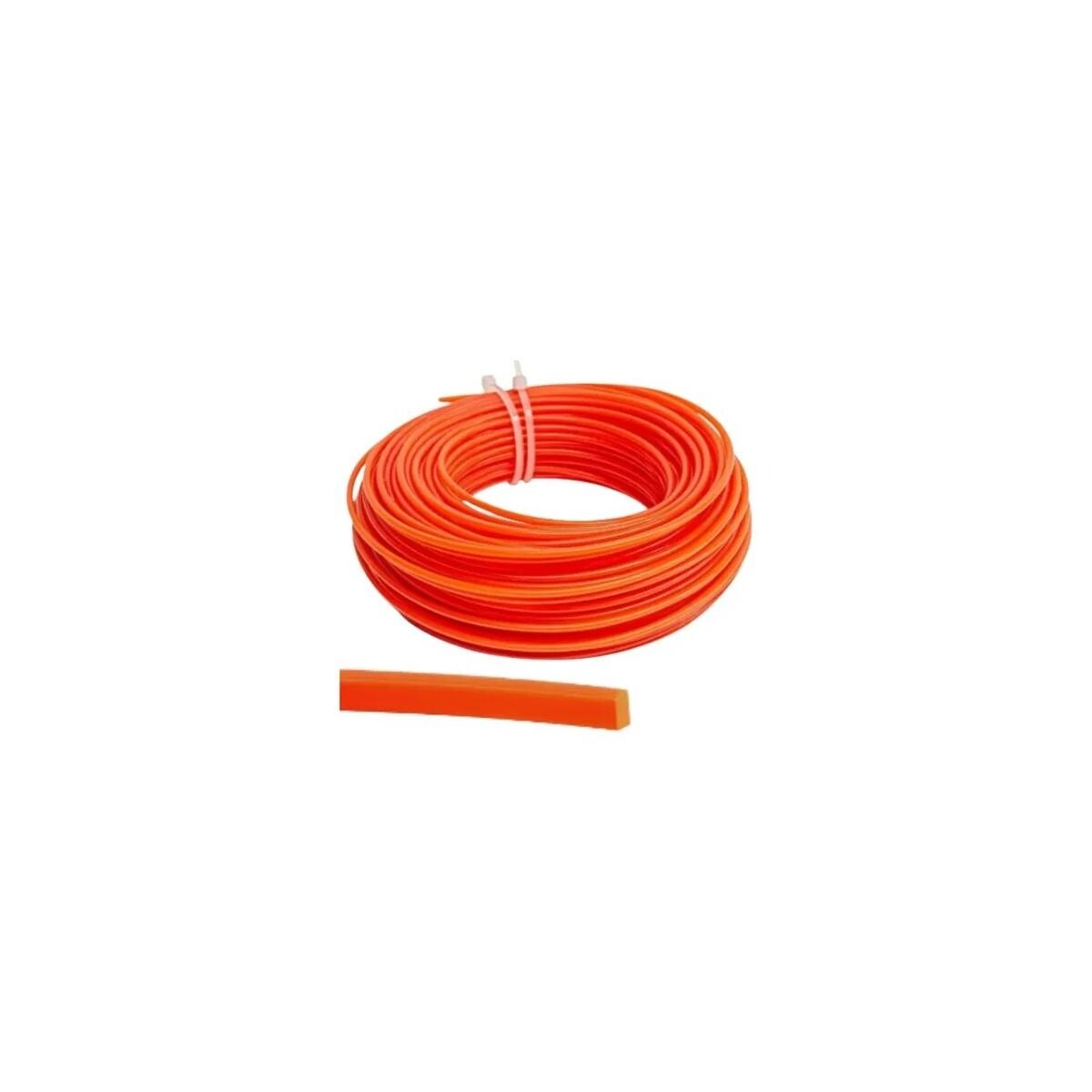 Linha Nylon Quadrada 3,00mm para Roçadeira - Alta Durabilidade
