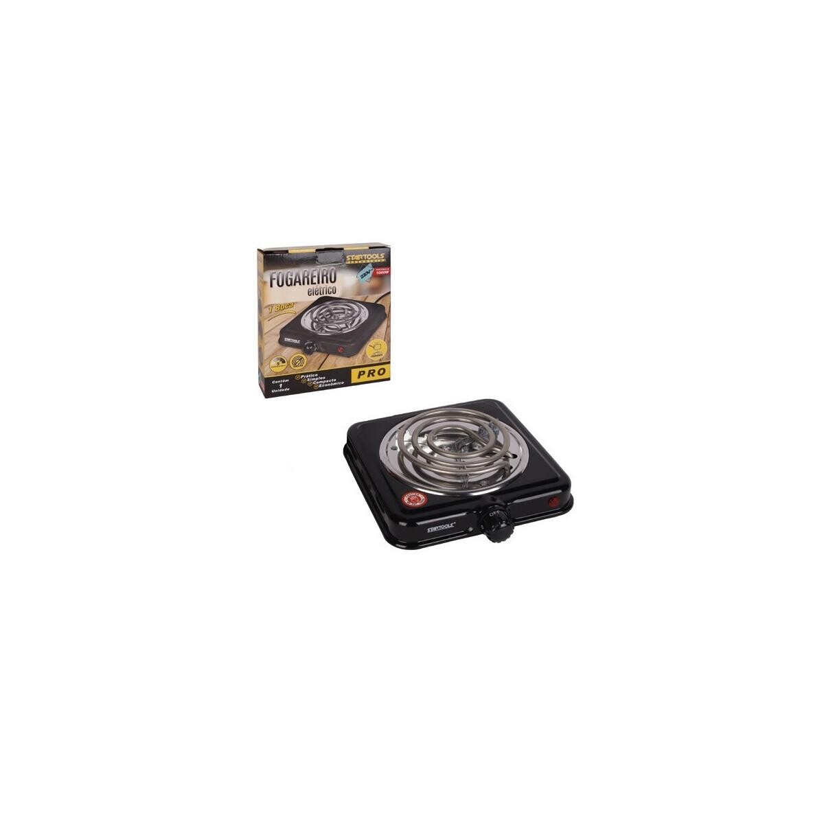 Fogareiro Elétrico Startools 1000w 1 Boca 220v para Obra e Lar