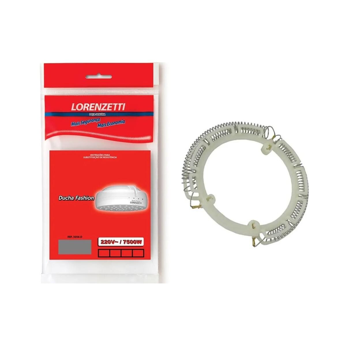 Resistência Chuveiro Lorenzetti Fashion 7500w para Ducha Elétrica