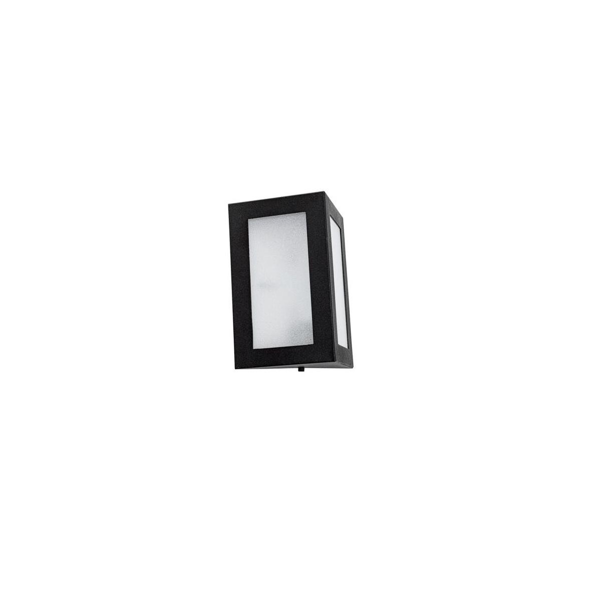 Arandela Triangular E27 Preta Leitosa Dital - Iluminação de Parede