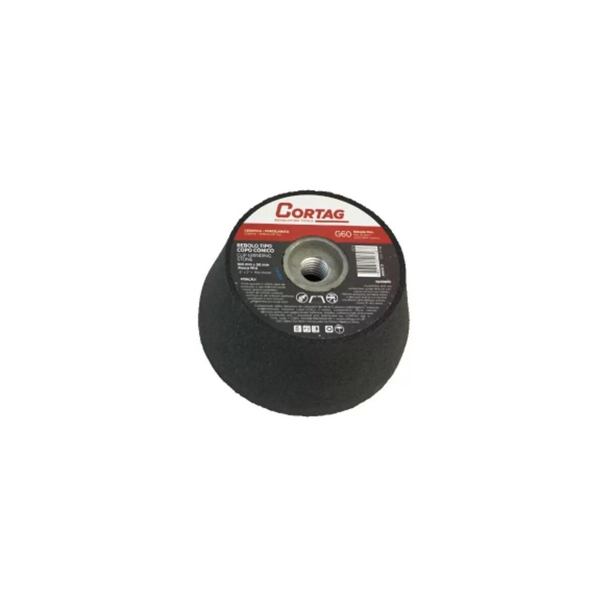 Rebolo Copo Cônico G120 Cortag 75mmx50mm (3"x2")