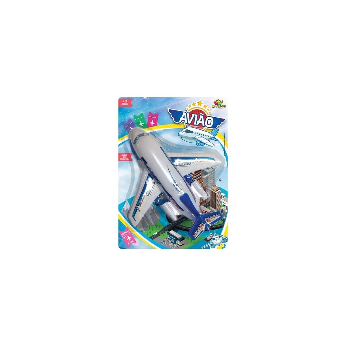 Avião Pullback Zein Modelo 15cm - Construção Durável e Segura