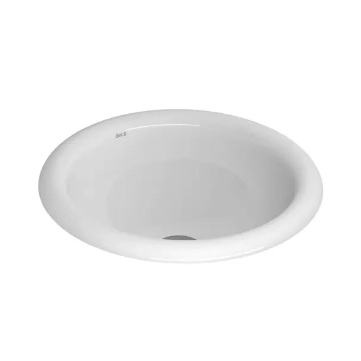 Cuba de Sobrepor Redonda Deca L.50.17 310mm Branco Gelo