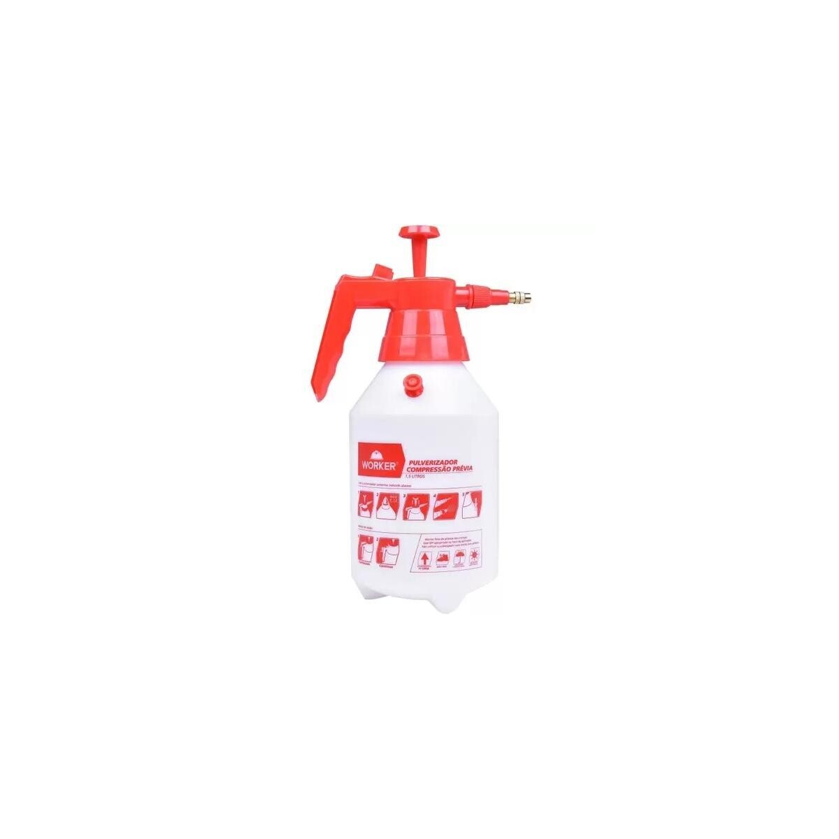 Pulverizador Compressão Prévia 1.5l Worker Manual Profissional