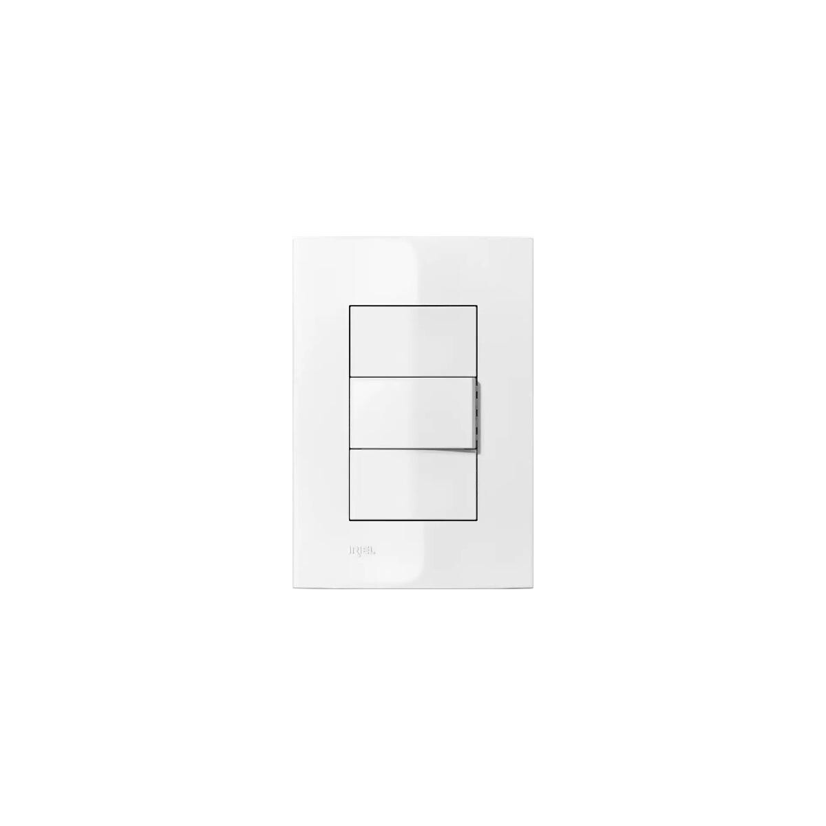 Conjunto Interruptor Soprano Iris Branco de 10a