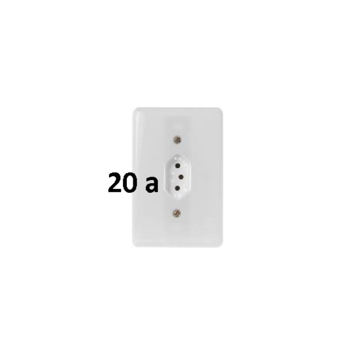 Tomada Embutir Simples 20a Ilumi Stylus Ref 20141