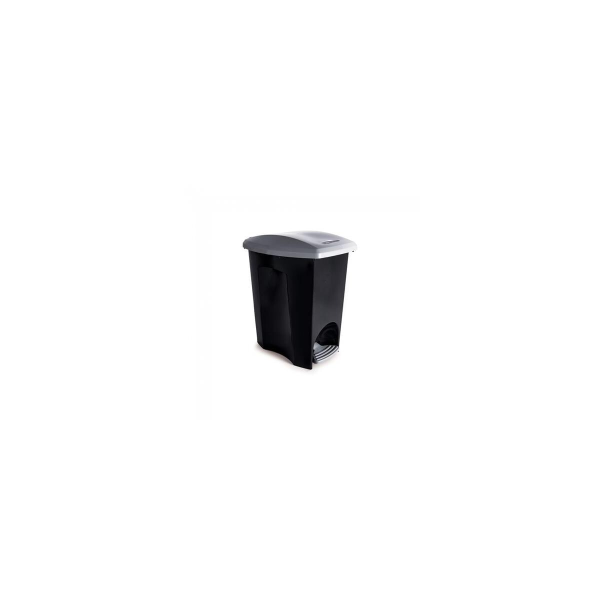 Lixeira com Pedal Plasutil Ecoblack 15 Litros Preta