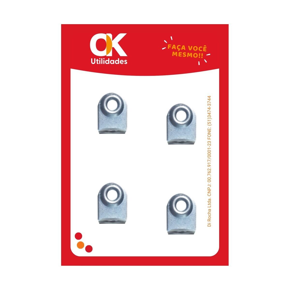 Cantoneira Metálica Ok Utilidades 18x18mm Perfil L Aço Carbono