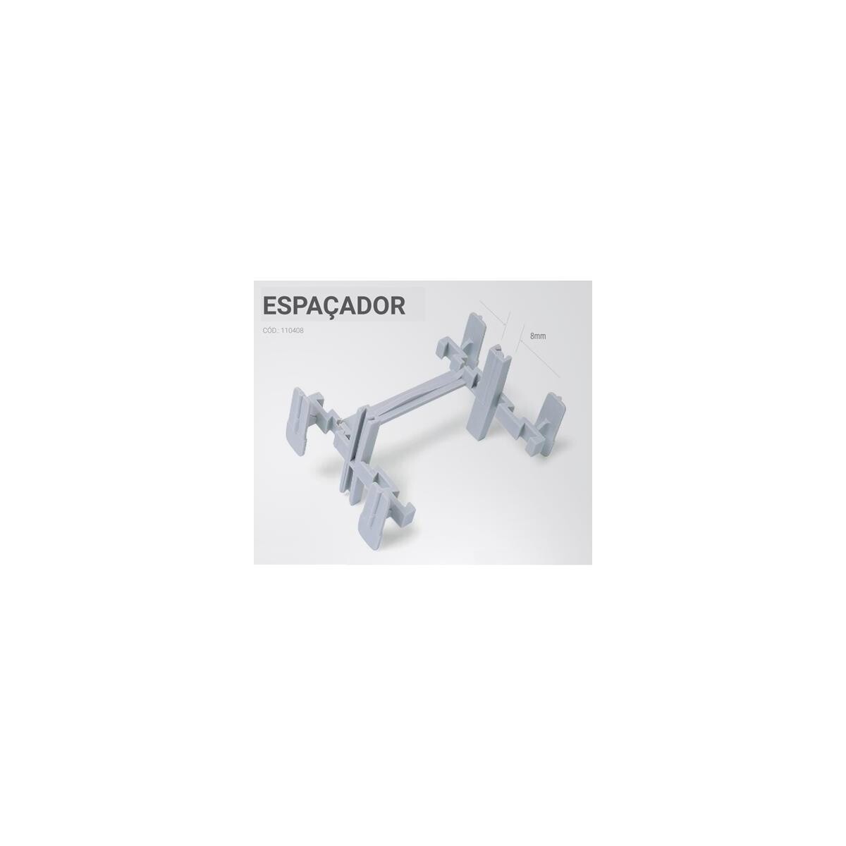 Espaçador Bloco de Vidro Sandalo - Kit 10 Unidades