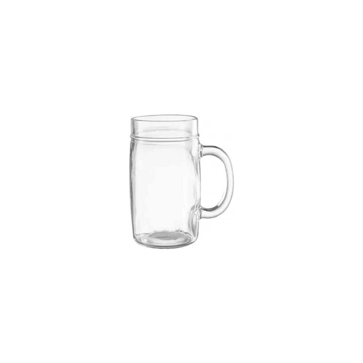 Caneca de Chopp Vidro Lisa 490ml Allmix Transparente