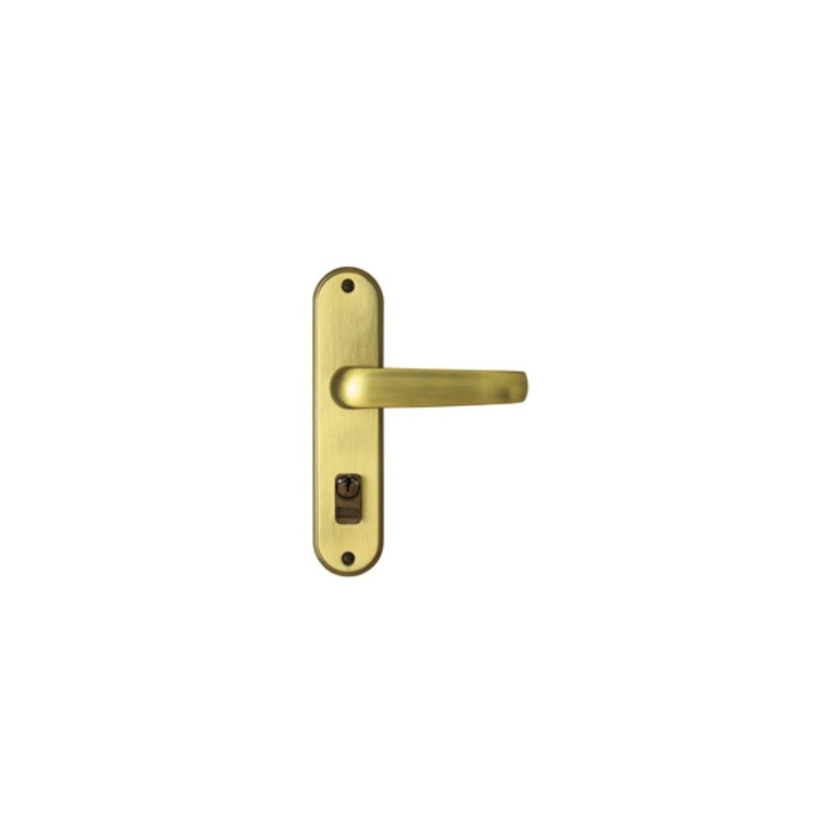 Fechadura Externa Soprano ícaro Reta Antique Brass